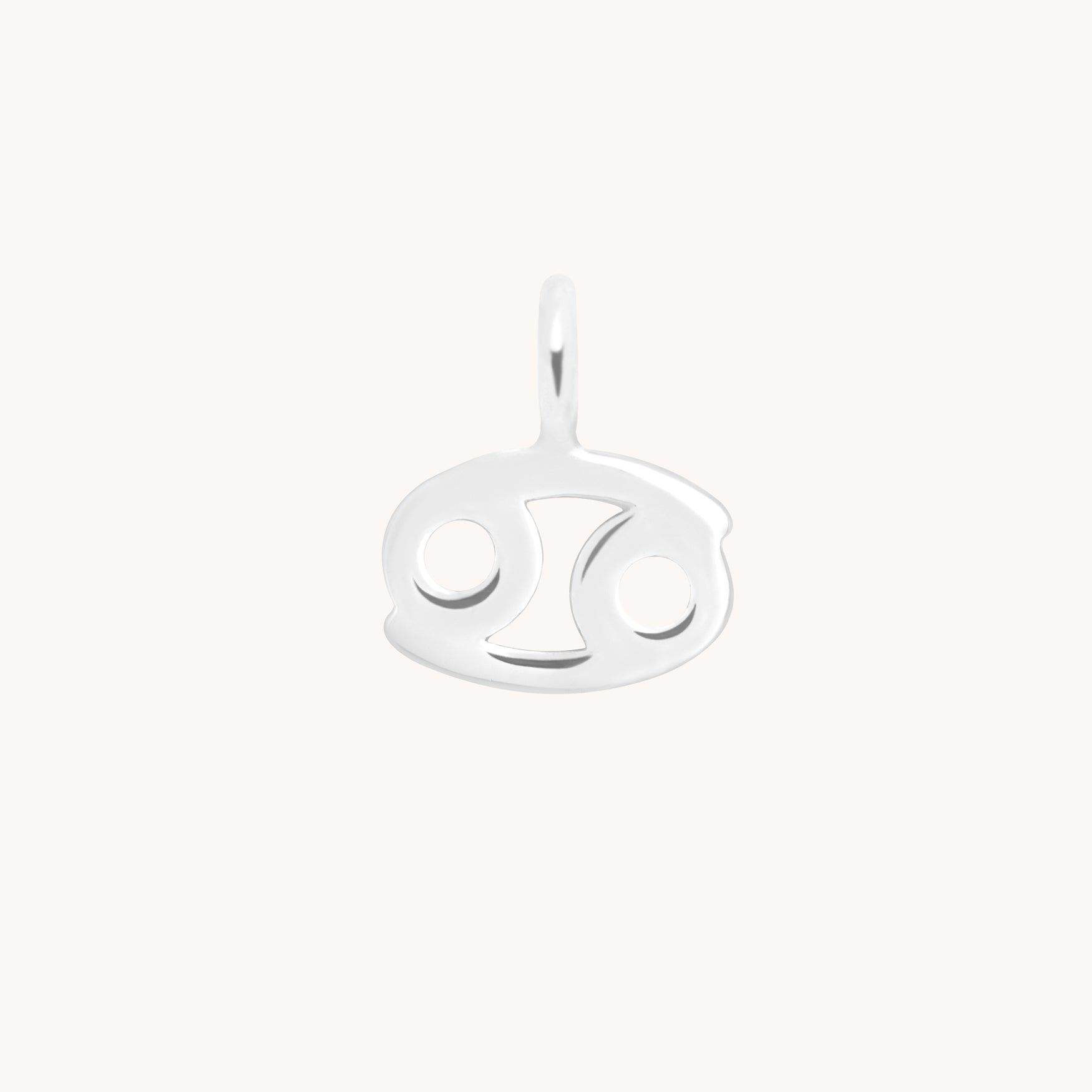 Cancer Jewellery - Cancer Zodiac Charm 9k White Gold - Welding Charm - Astrid &amp; Miyu
