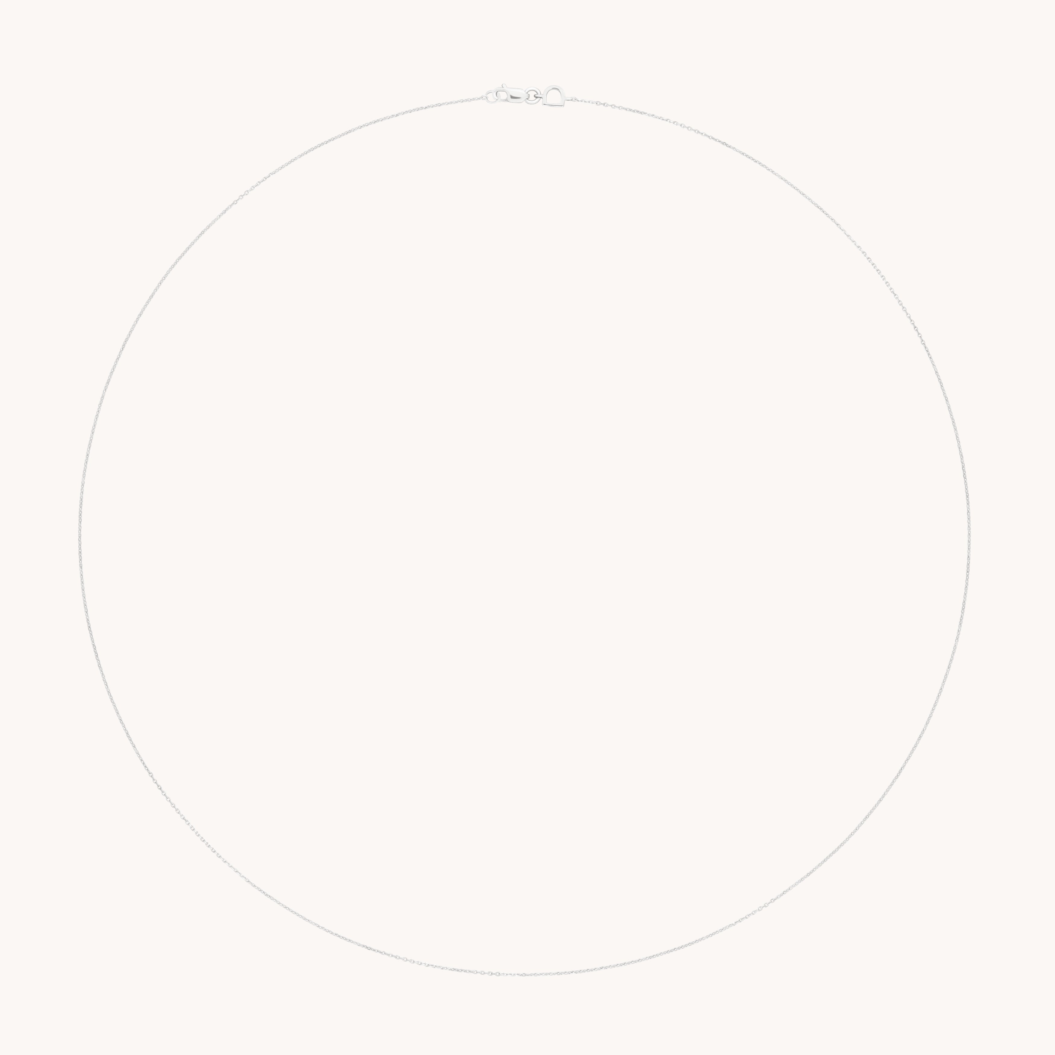 Angel Story Chain Necklace in Solid White Gold-Astrid &amp; Miyu