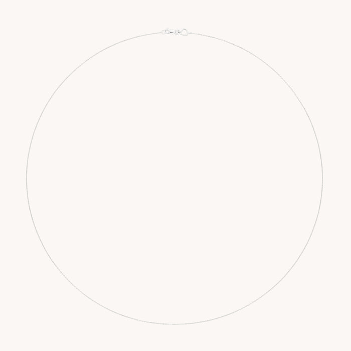 Angel Story Chain Necklace in Solid White Gold-Astrid &amp; Miyu