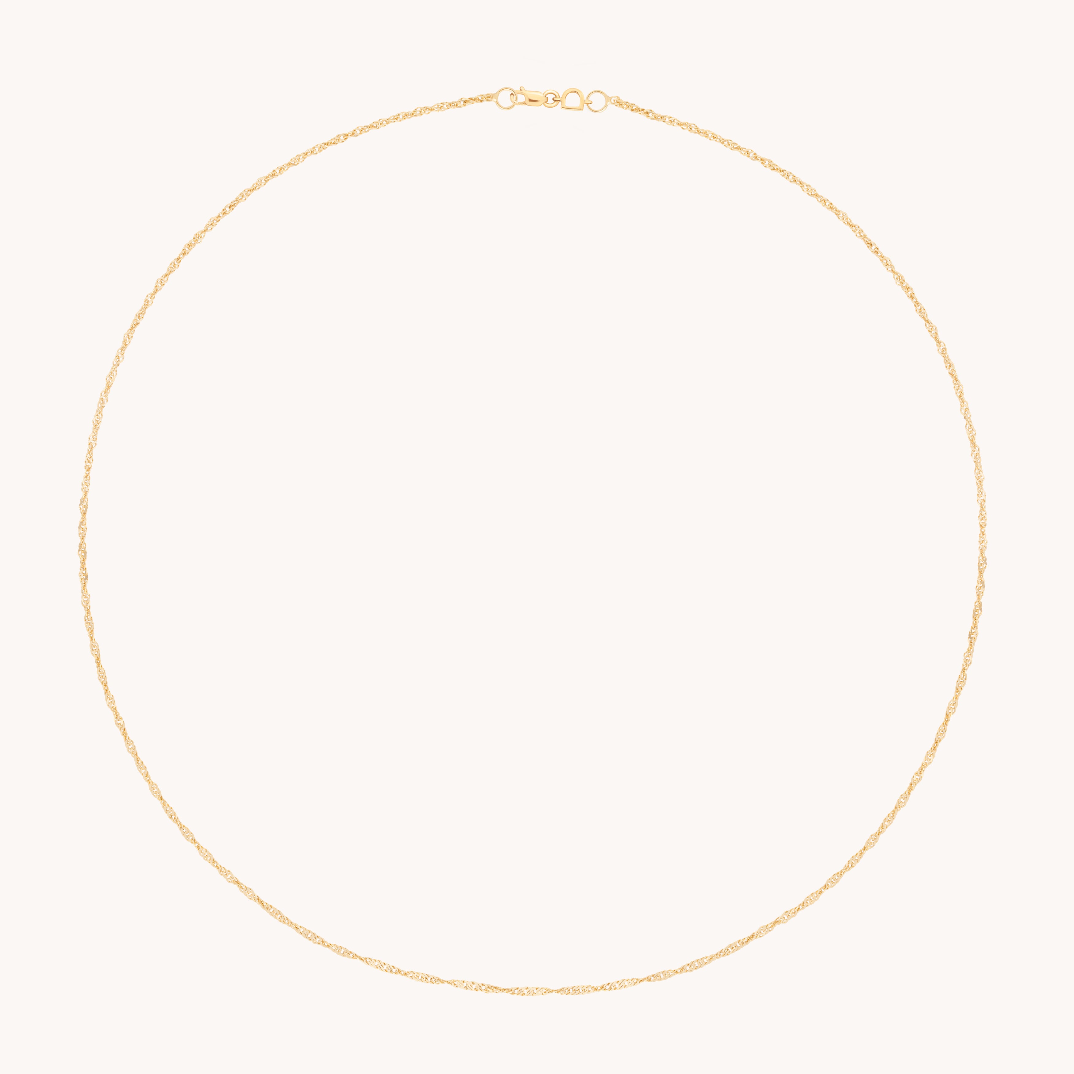 Bold Astrid Story Chain Necklace in Solid Gold-Astrid &amp; Miyu