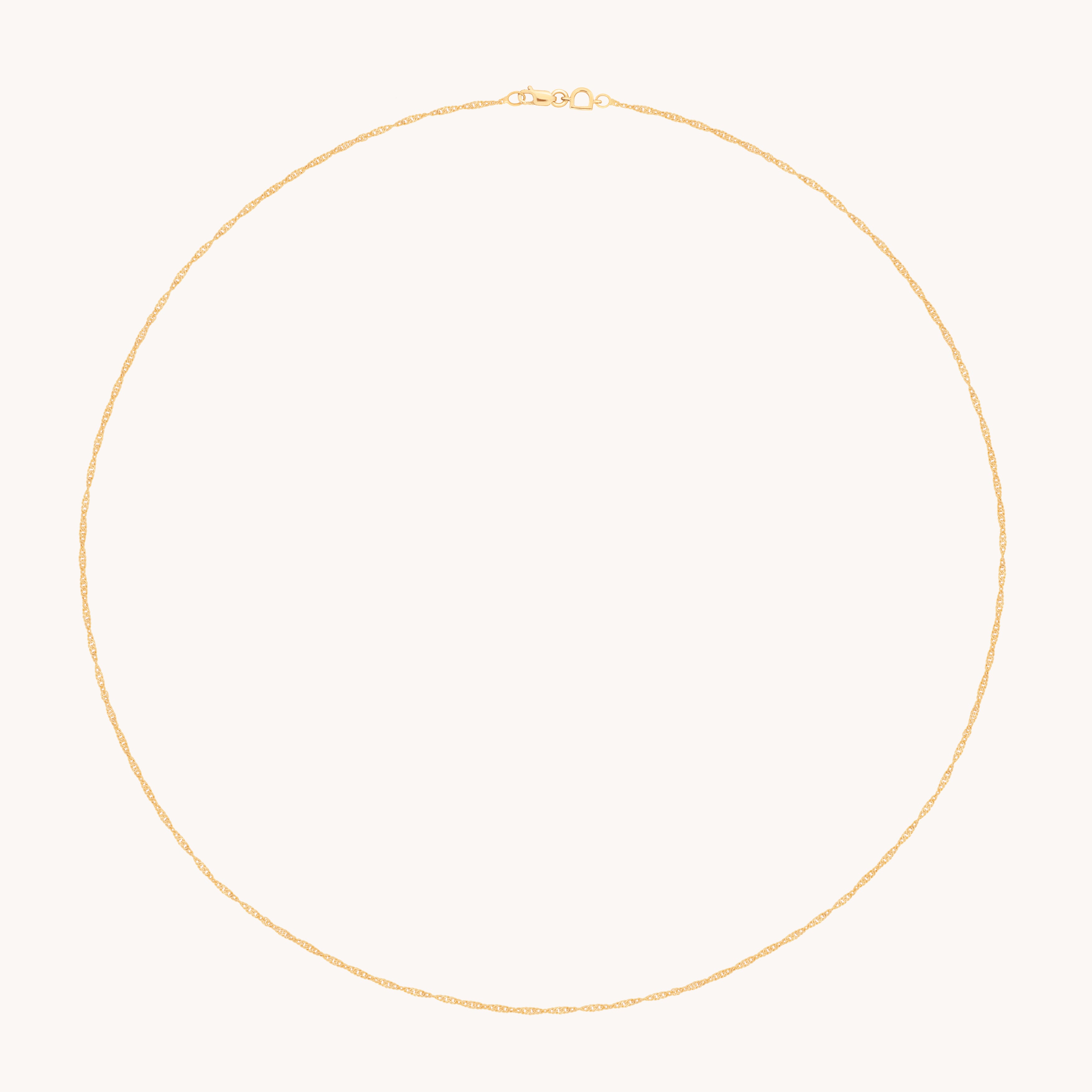 Astrid Story Chain Necklace in Solid Gold-Astrid &amp; Miyu