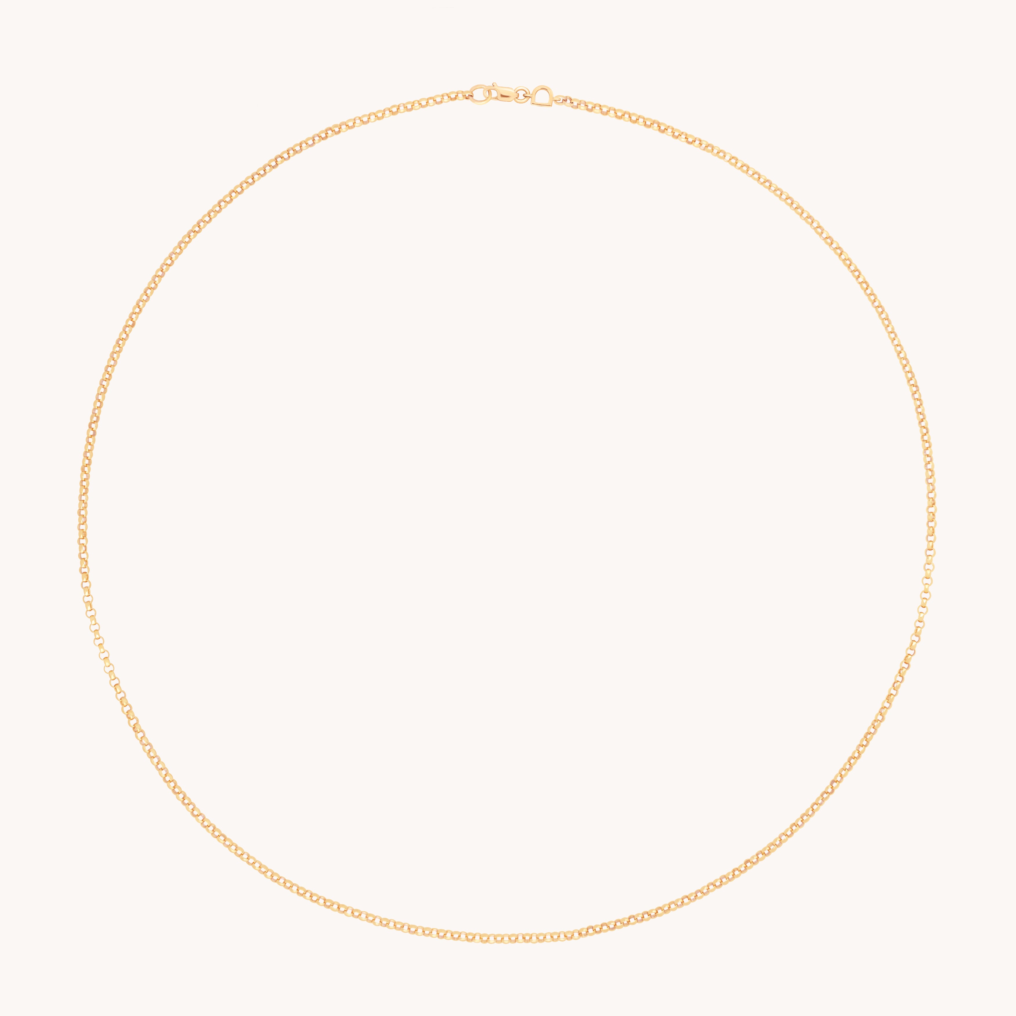 Chelsea Story Chain Necklace in Solid Gold-Astrid &amp; Miyu