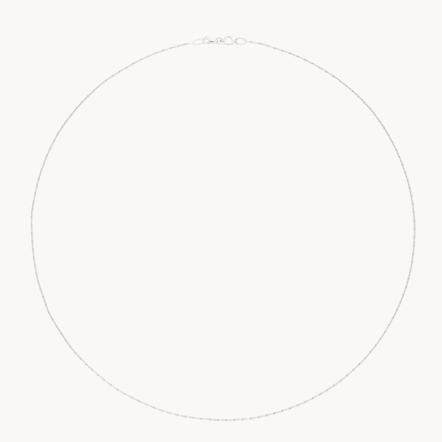 Marylebone Story Chain Necklace in Solid White Gold-Astrid &amp; Miyu