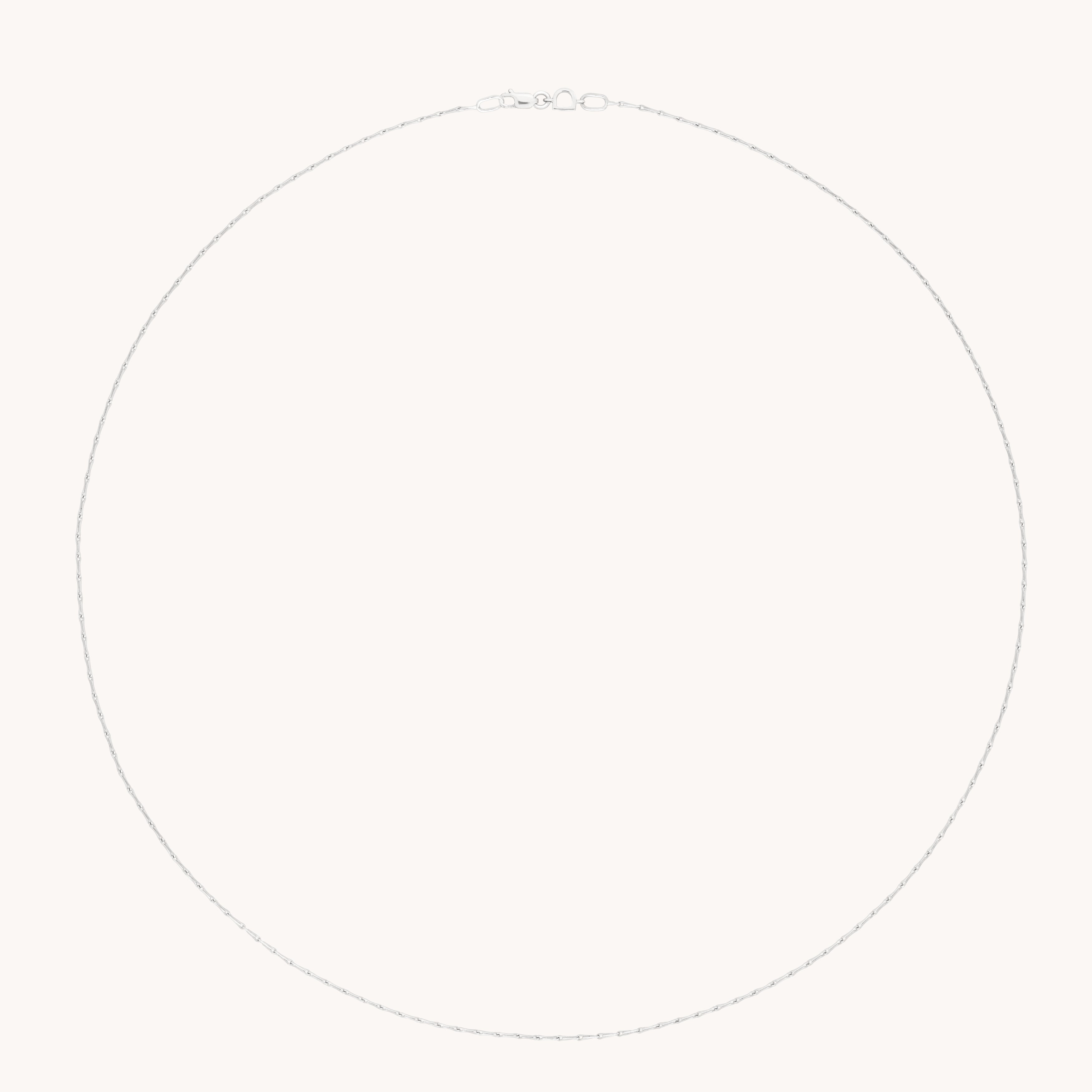 Marylebone Story Chain Necklace in Solid White Gold-Astrid &amp; Miyu