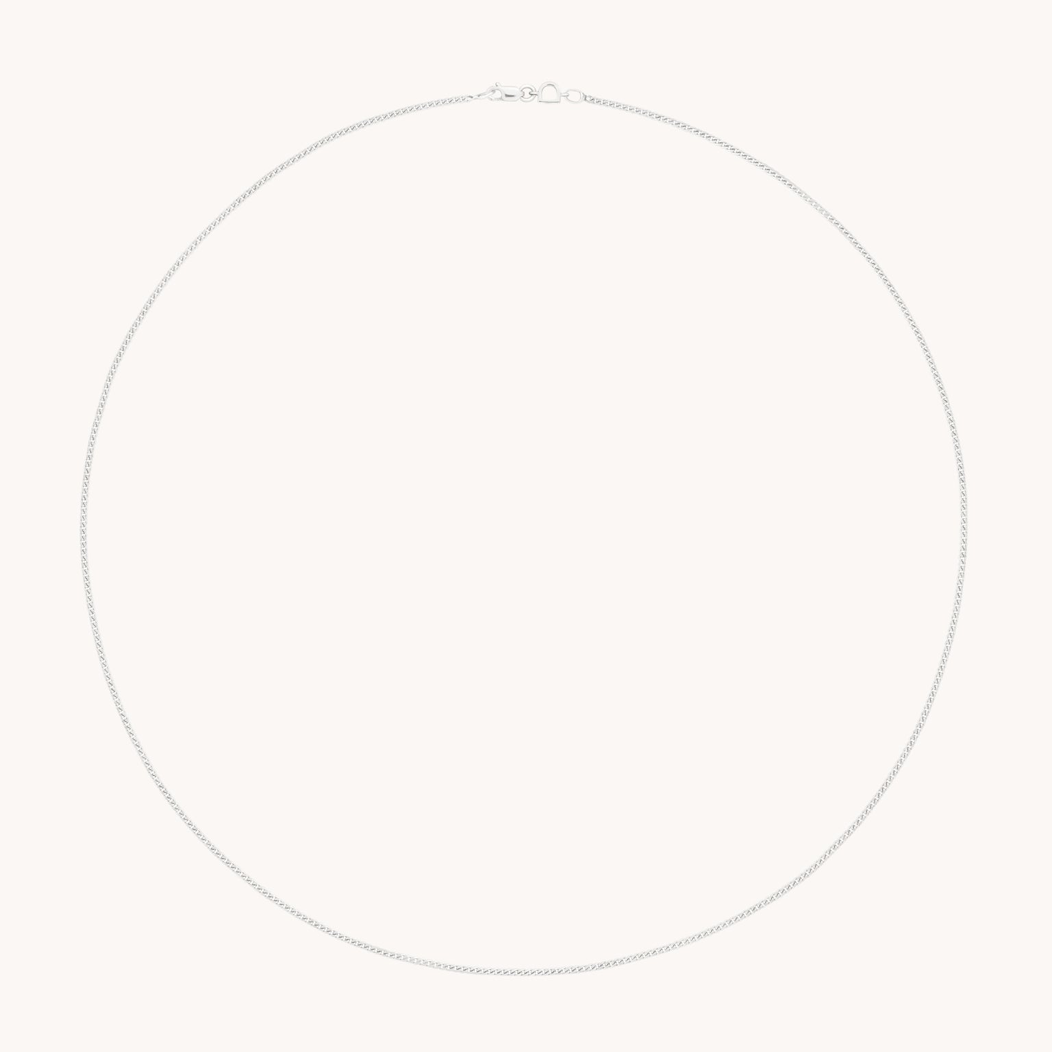 Bold Miyu Story Chain Necklace in Solid White Gold-Astrid &amp; Miyu