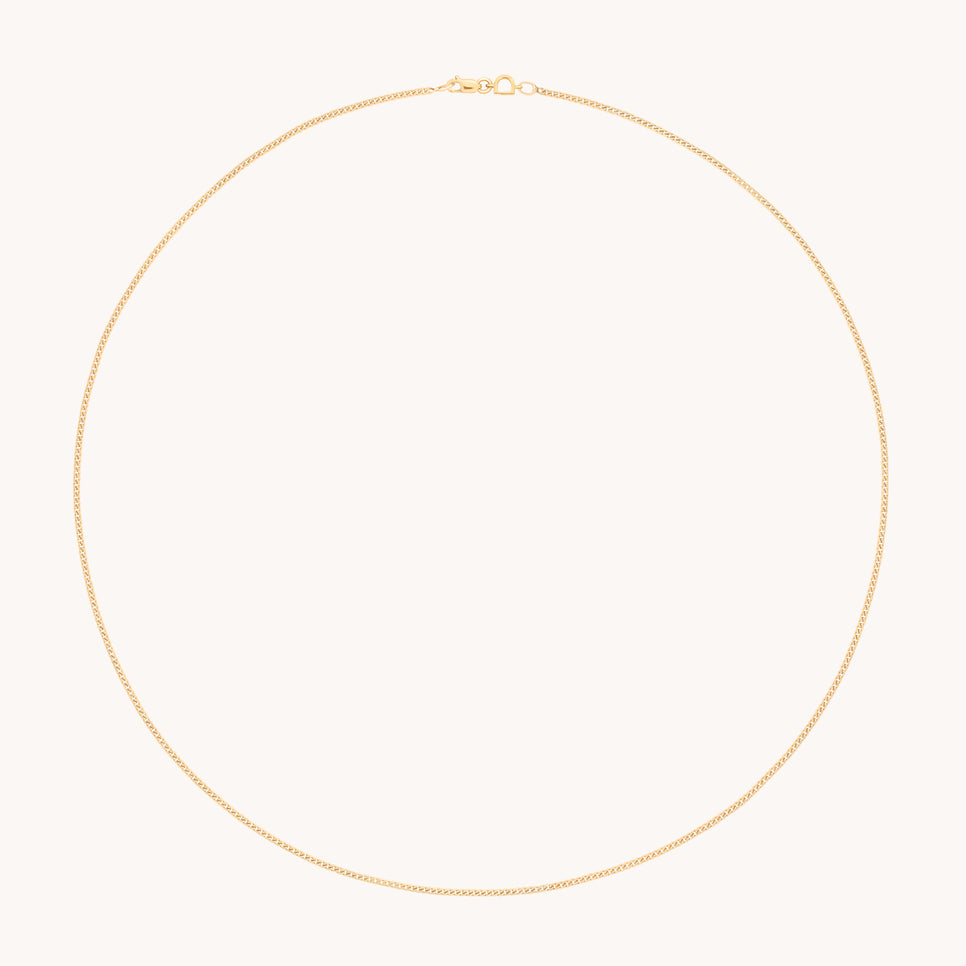 Bold Miyu Story Chain Necklace in Solid Gold-Astrid &amp; Miyu