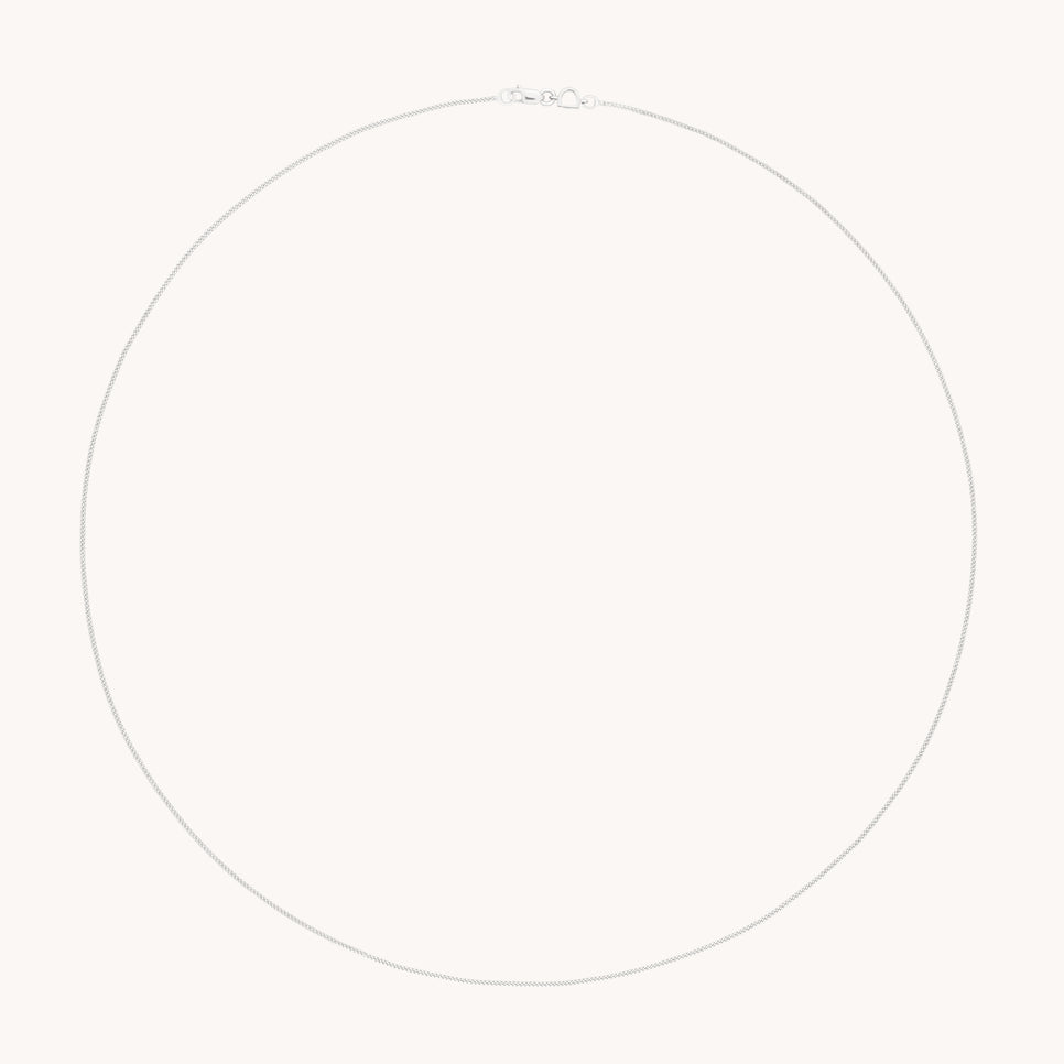 Miyu Story Chain Necklace in Solid White Gold-Astrid &amp; Miyu