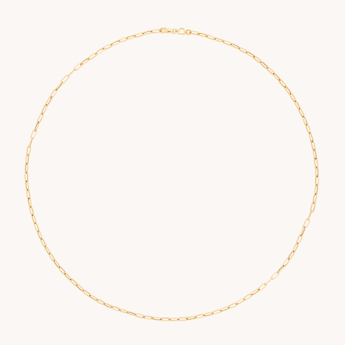 Piccadilly Story Chain Necklace in Solid Gold-Astrid &amp; Miyu