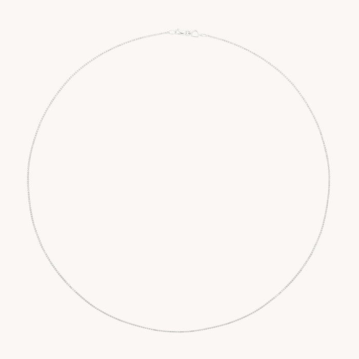 Shoreditch Story Chain Necklace in Solid White Gold-Astrid &amp; Miyu