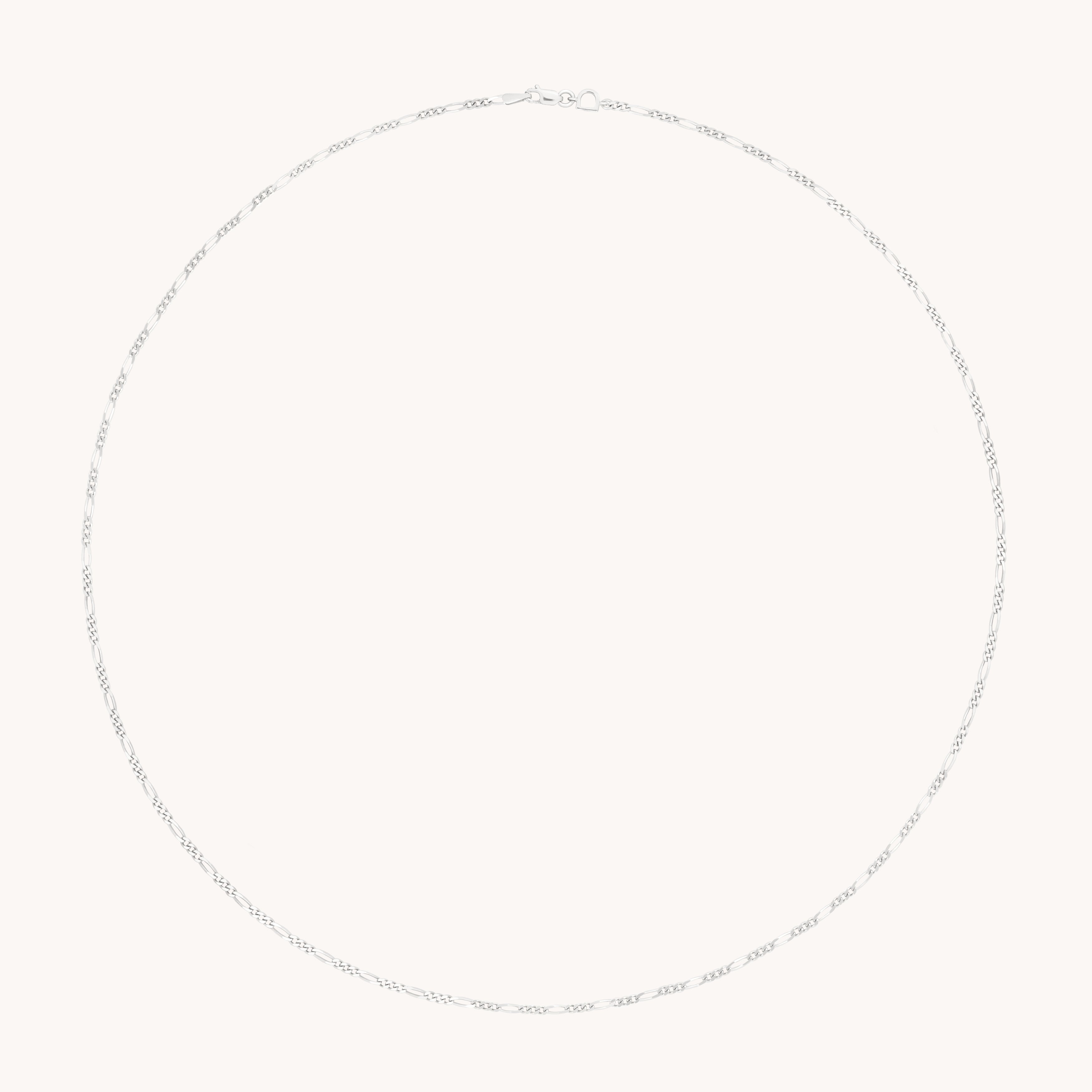 Soho Story Chain Necklace in Solid White Gold-Astrid &amp; Miyu