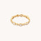 Navette Crystal Band Ring in Gold