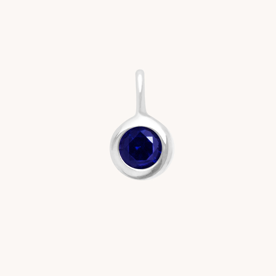 Lapis Wisdom Charm 9k White Gold-Astrid &amp; Miyu