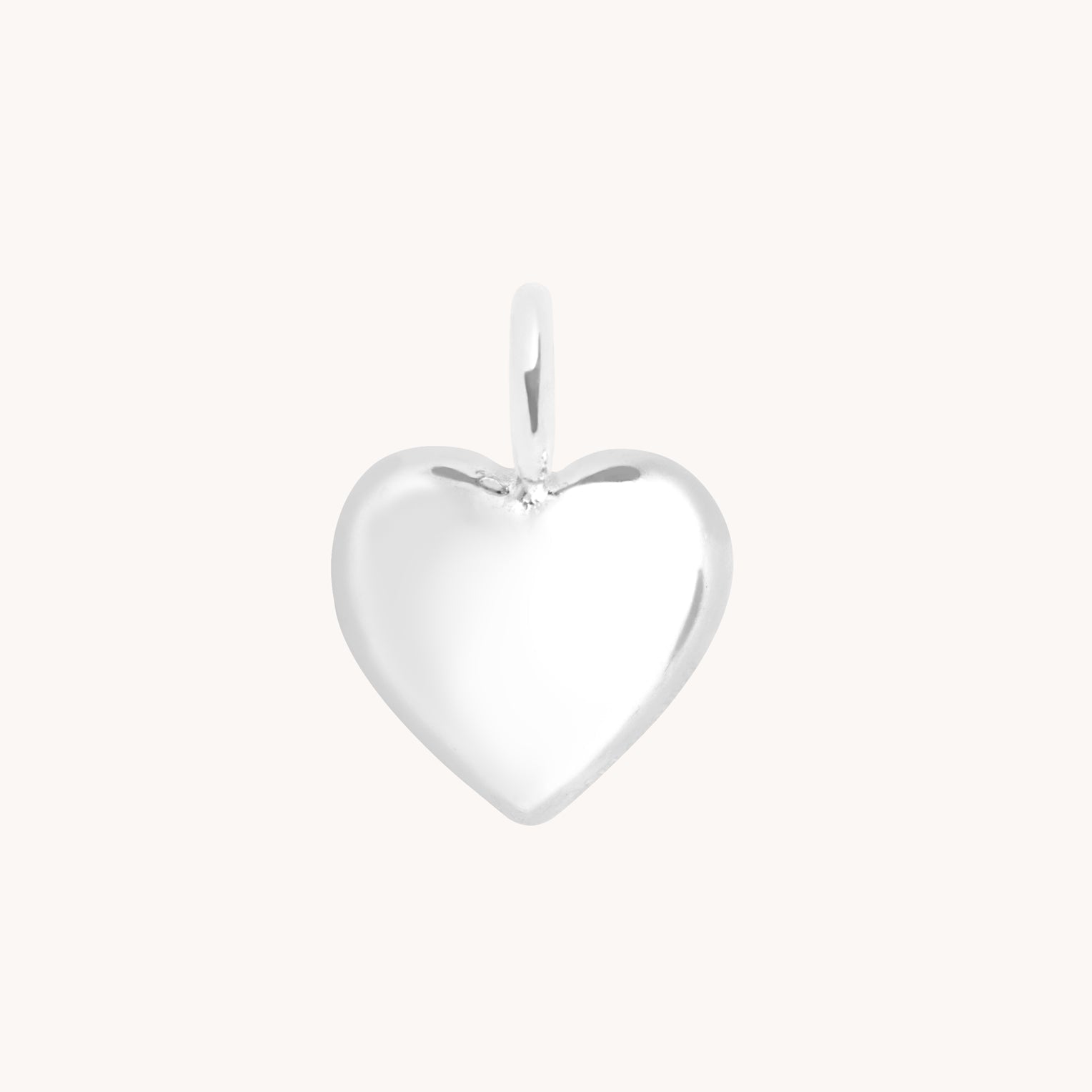 Motif Charms - Heart Charm 9k White Gold - Welding Charm - Astrid &amp; Miyu