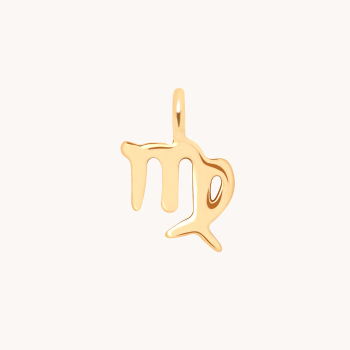 Virgo Zodiac Charm 9k Gold - Welding Charm - Astrid &amp; Miyu