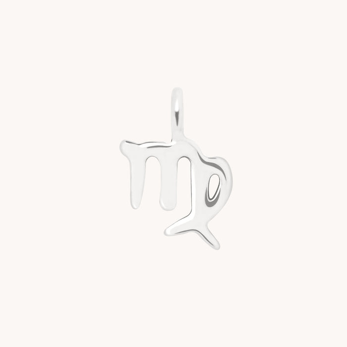 Virgo Zodiac Charm 9k White Gold - Welding Charm - Astrid &amp; Miyu
