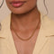 Rolo Chain Necklace in Gold worn