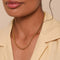 Rolo Chain Necklace in Gold worn