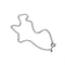 Rolo Chain Necklace in Silver flat lay