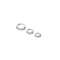 Cosmic Star 6.5mm, 8mm & 11.5mm Hoops in Silver