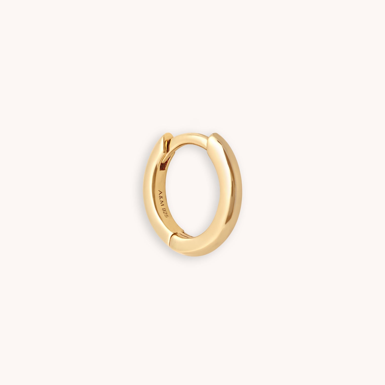 Essential Single Gold 8mm Hoop | Astrid & Miyu Earrings