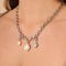 Core Collection SS23 - Serenity Pearl Link Chain Necklace in Silver - Necklaces - Astrid &amp; Miyu