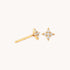 Cosmic Star Crystal Stud Earrings in Gold