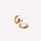 Gold Hoops - Twist Pavé Hoops in Gold - Hoop Earrings - Astrid &amp; Miyu