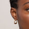 Gold Hoops - Twist Pavé Hoops in Gold - Hoop Earrings - Astrid &amp; Miyu