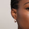 18k Rose Gold Plated Jewellery - Twist Pavé Hoops in Rose Gold - Hoop Earrings - Astrid &amp; Miyu