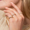 Twist Pavé Ring in Gold - Band Ring - Astrid &amp; Miyu