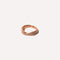18k Rose Gold Plated Jewellery - Twist Pavé Ring in Rose Gold - Band Ring - Astrid &amp; Miyu