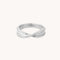 Twist Pavé Ring in Silver - Band Ring - Astrid &amp; Miyu