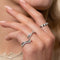 Twist Pavé Ring in Silver - Band Ring - Astrid &amp; Miyu
