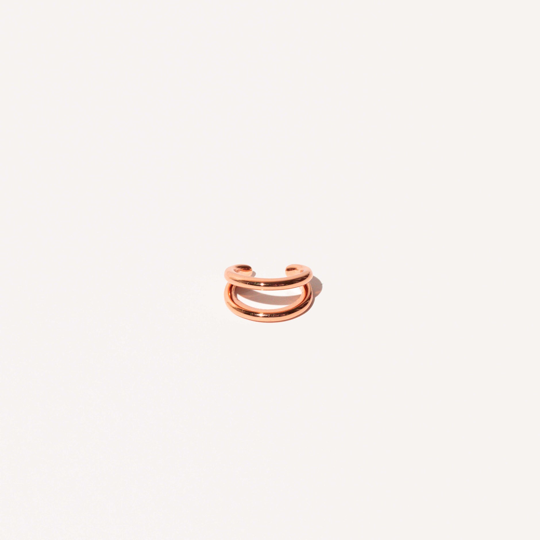 Illusion Essential Ear Cuff in Rose Gold flat lay