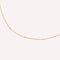 Station Navette Crystal Necklace in Gold close up