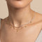 18k Gold Plated Jewellery - Olivine Charm Necklace in Gold - Pendant Necklace - Astrid &amp; Miyu