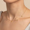 18k Gold Plated Jewellery - Olivine Charm Necklace in Gold - Pendant Necklace - Astrid &amp; Miyu