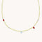 18k Gold Plated Jewellery - Lemon Jade Charm Beaded Necklace in Gold - Bracelet - Astrid &amp; Miyu