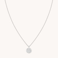Aries Zodiac Pendant Necklace in Silver