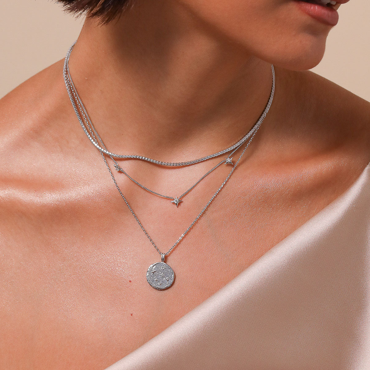 Aries Zodiac Silver Pendant Necklace | Astrid & Miyu Necklaces