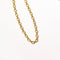 Open Link Chain Necklace in Gold flat lay