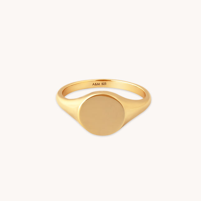 Orbit Signet Ring in Gold