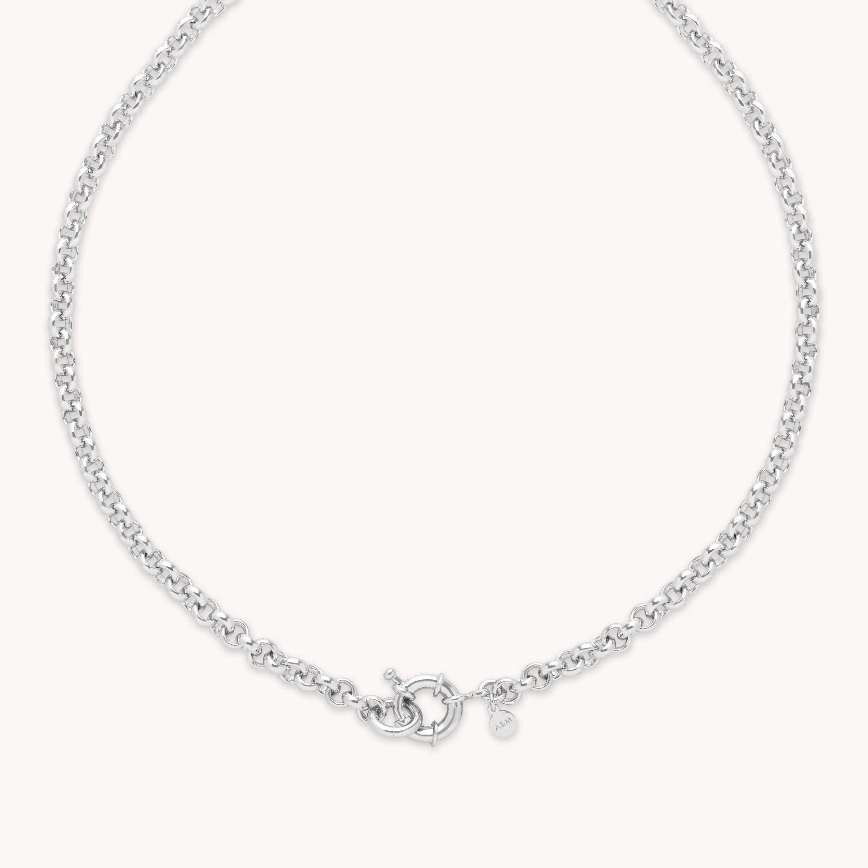 Rolo Chain Necklace in Silver