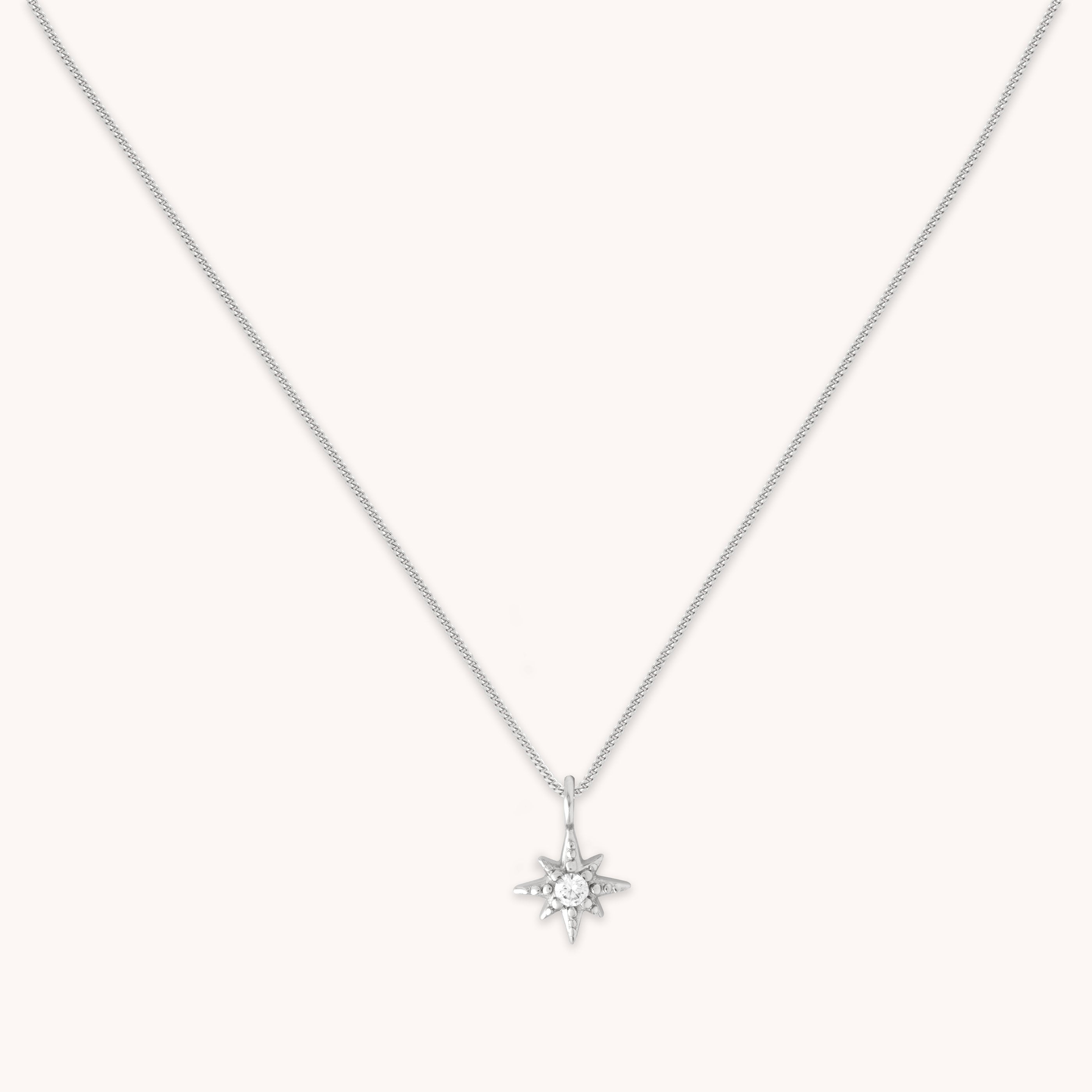 Twilight Star Pendant Necklace in Silver