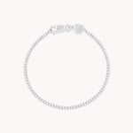 Bracelets - Tennis Chain Bracelet in Silver - Chain Bracelet - Astrid &amp; Miyu
