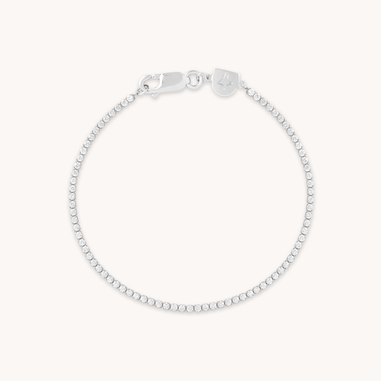 Bracelets - Tennis Chain Bracelet in Silver - Chain Bracelet - Astrid &amp; Miyu