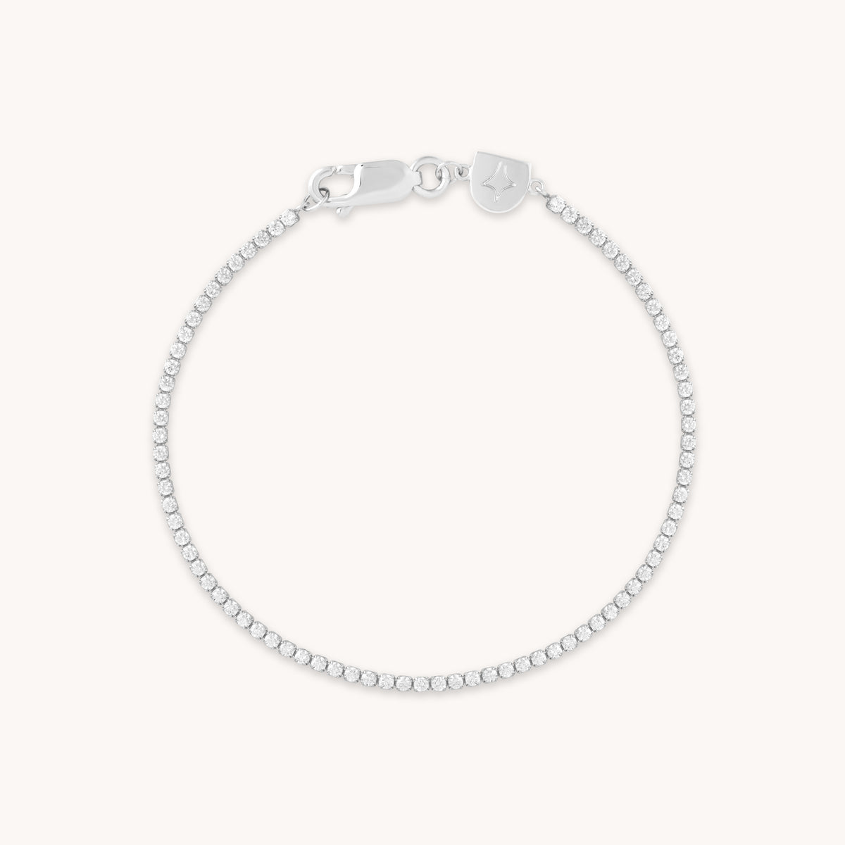 Bracelets - Tennis Chain Bracelet in Silver - Chain Bracelet - Astrid &amp; Miyu