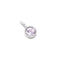 Birthstone Charms - Amethyst Intuition Charm 9k White Gold - Welding Charm - Astrid &amp; Miyu