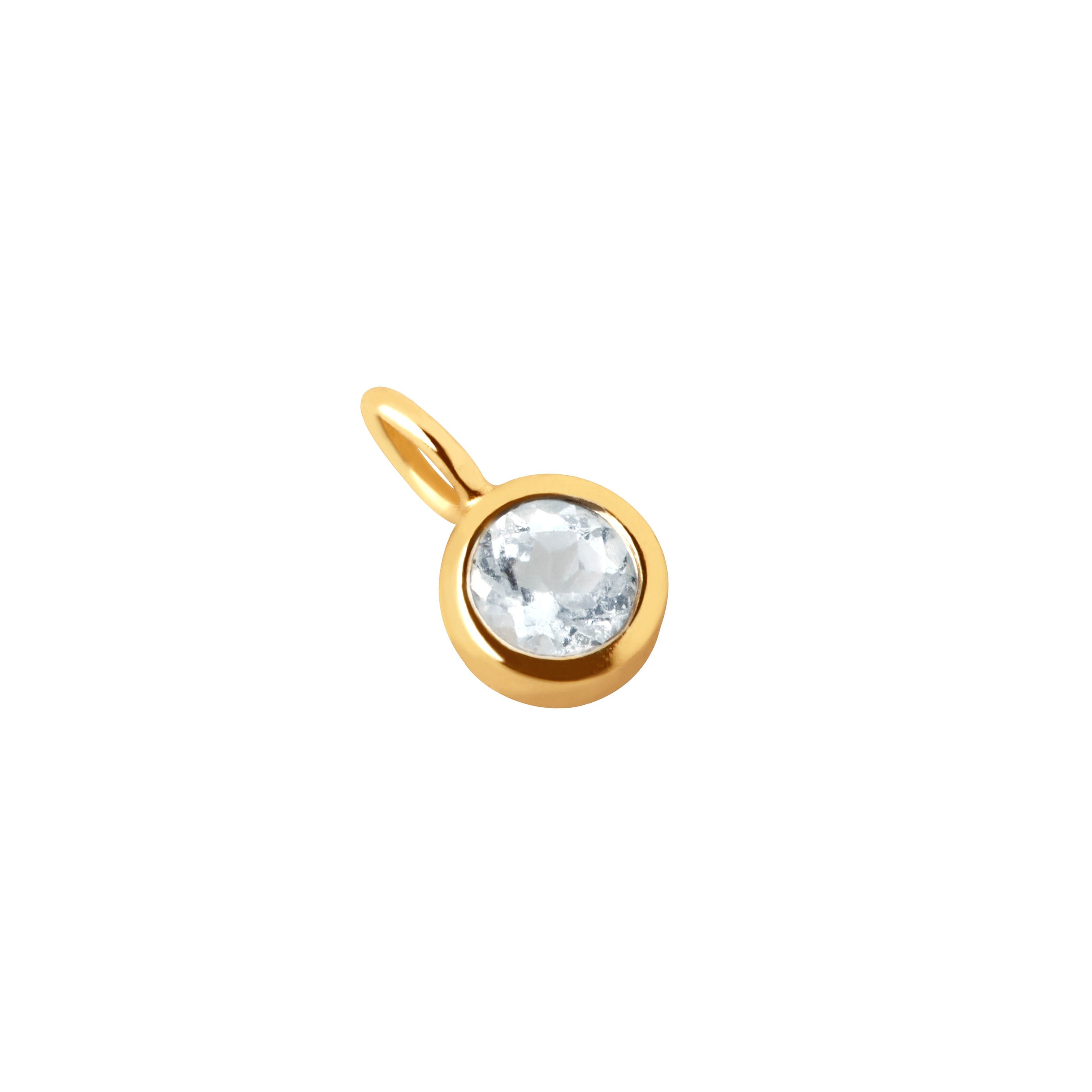 Birthstone Charms - Aquamarine Balance Charm 9k Gold - Welding Charm - Astrid &amp; Miyu