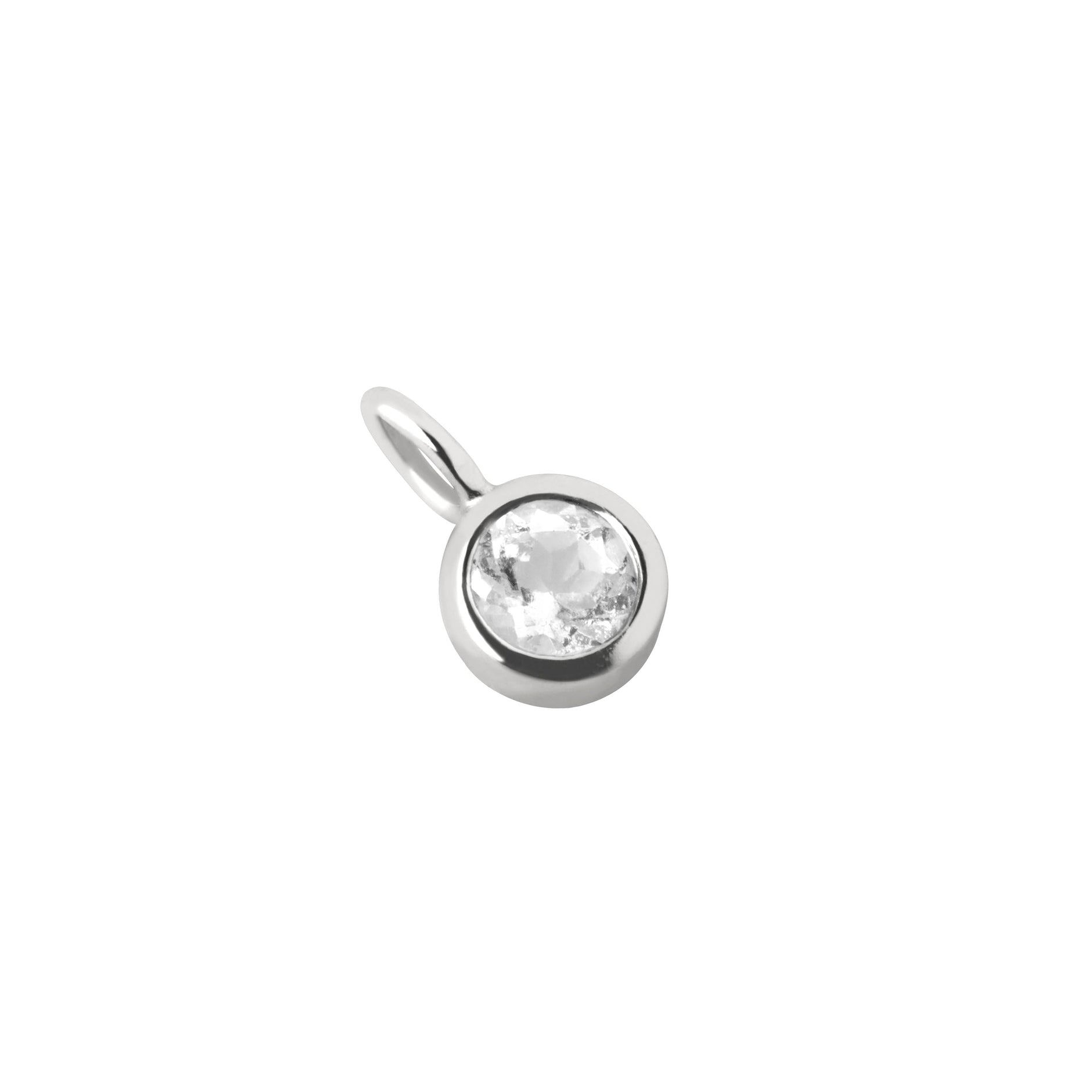 Birthstone Charms - Aquamarine Balance Charm 9k White Gold - Welding Charm - Astrid &amp; Miyu